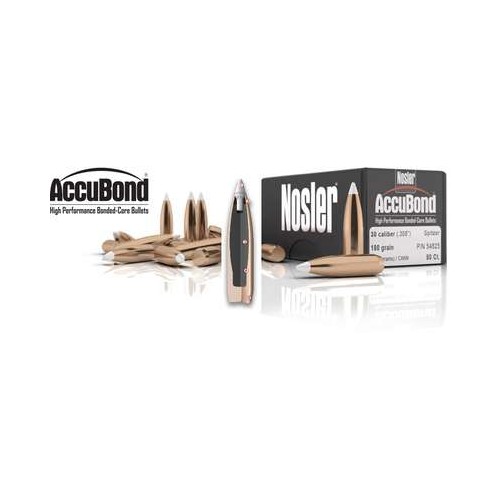 NOSLER ACCUBOND 308" 165 GR SP 55602...