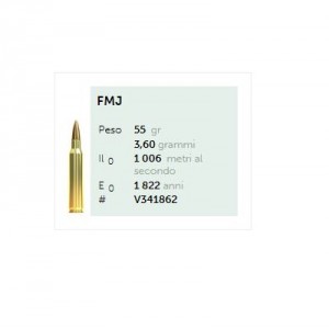 S&B 223 R GRS.55 FMJ (PZ.100)