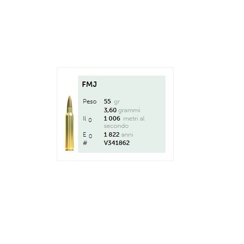 S&B 223 R GRS.55 FMJ (PZ.100)